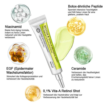 🍀👑✨Jetzt jugendliche Haut zurückgewinnen 💫Rolimey® Botox & Vita-A Retinol Shot Falten-Lift Straffungscreme
