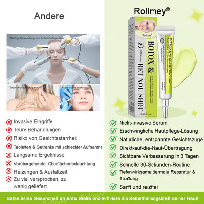 🍀👑✨Jetzt jugendliche Haut zurückgewinnen 💫Rolimey® Botox & Vita-A Retinol Shot Falten-Lift Straffungscreme