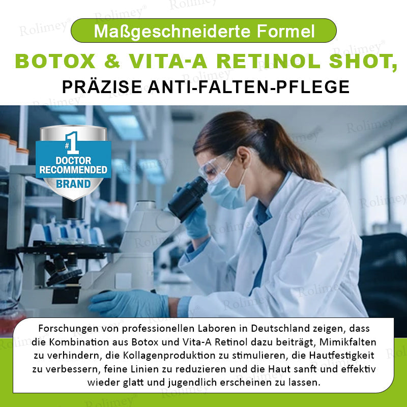 🍀👑✨Jetzt jugendliche Haut zurückgewinnen 💫Rolimey® Botox & Vita-A Retinol Shot Falten-Lift Straffungscreme