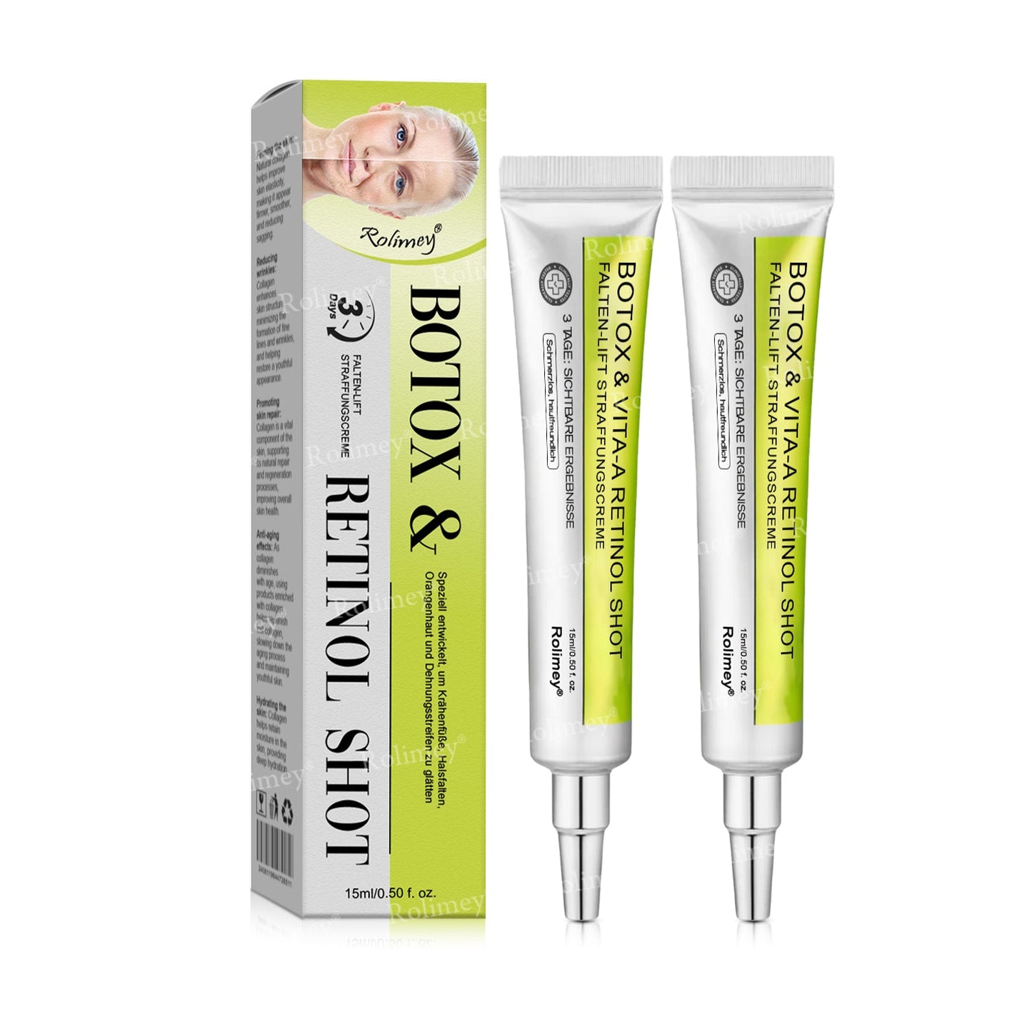 🍀👑✨Jetzt jugendliche Haut zurückgewinnen 💫Rolimey® Botox & Vita-A Retinol Shot Falten-Lift Straffungscreme